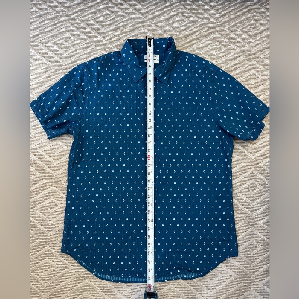 Bonobos Navy Patterned Casual Shirt